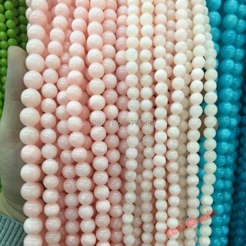 Free Shipping 6 8 10 12mm Beads Natural Stone Beads Mountain Jadee beads Dyed multi-color for jewelry making