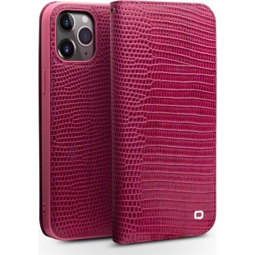 QIALINO Genuine Leather Phone Cover for iPhone 11/12 Pro Max Protective Case with Card Slots for Women for iPhone 11/12 Mini
