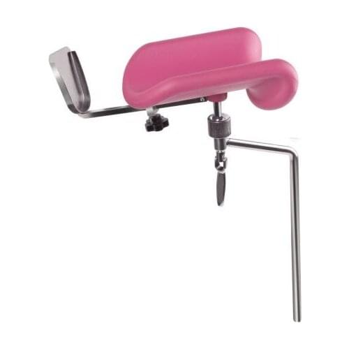 Operating Room Table Spare Parts Obstetric Examination Table Leg Holder Gynecology Leg Holder Carton Box Ce Pink Manual Class II