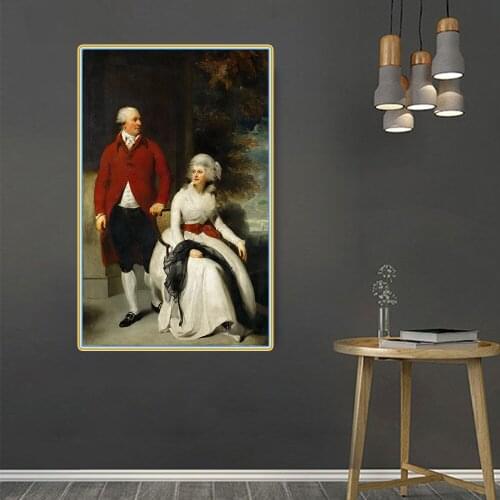 Citon Thomas Lawrence《Mr. and Mrs. John Julius Angerstein》Canvas Oil painting Artwork Picture Modern Wall decor Home Decoration