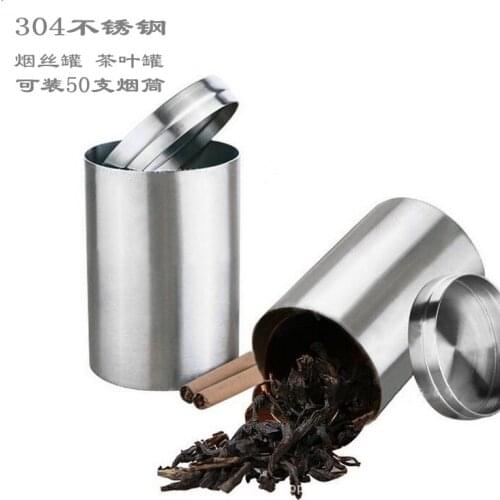 Tea Caddy Cigarettes Storage box Tea Cans Tobacco Box Multi Function Storage Bottles Metal Storage bottle