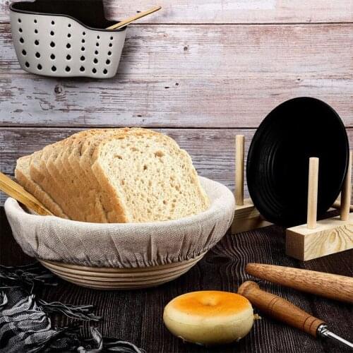 Bread Proofing Basket Round Cloth Liner Natural Rattan Banneton Proofing Cloth Basket Home Baking Accessories Tools