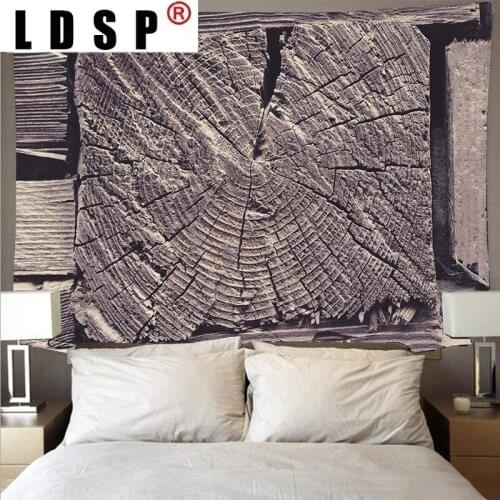 LDSP Retro Wood Texture Pattern Wall Cloth Art Tapestry Psychedelic Wall Hanging Beach Towel Polyester Fiber Thin Blanket Decor