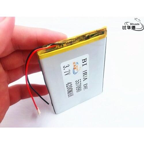 Li-Po 1pcs/lot 557090 3.7V 4200mah Lithium polymer Battery with Protection Board For PDA Tablet PCs Digital Products
