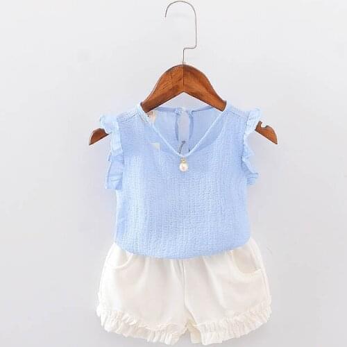 2017 new summer girls Chiffon Pearl Necklace1526223243