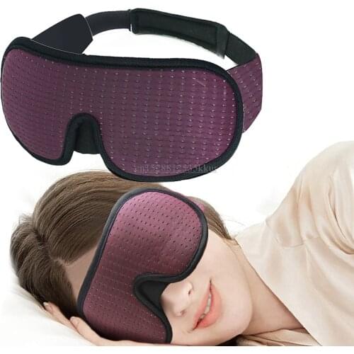 New 3D Sleeping Eye Mask Shading For Sleep Soft Bandage On Eyes Eyeshade Sleeping Aid Travel Eyepatch Sleep Mask Block Out Light