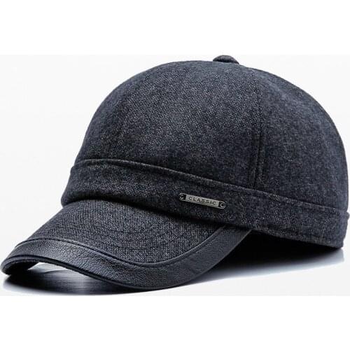 Autumn Winter Warm Hats For Men Baseball Cap New Arrival Thicken Sport Caps With Ear Flaps Casual Hat
