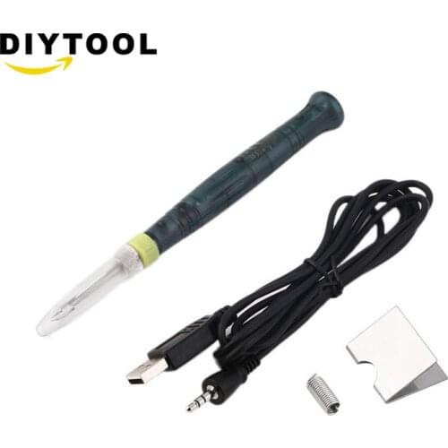 5V 8W Portable USB Electric Powered Soldering Iron Pen Tip Touch Switch 2A Electric soldering iron USB Electric iron паяльник
