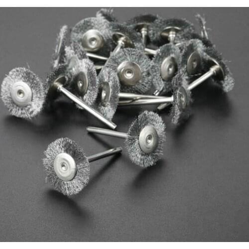 3mm Shank Wire brushes DIY craft Stainless steel Wheel Electric Grinding Polishing