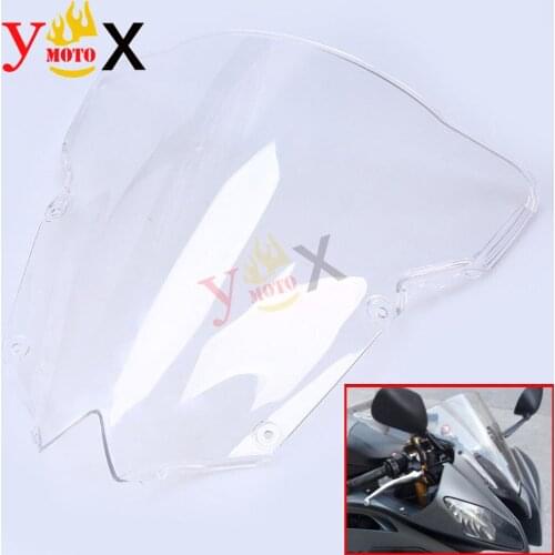 Clear Sport Bike Motorcycle ABS Windscreen Windshield Double Bubble Deflector For Yamaha YZF-R6 YZF 600 R6 2008-2016 2009 2010