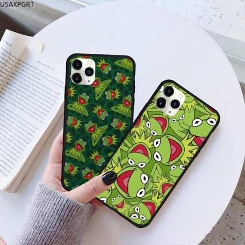 Kermit the frog meme Phone Case Rubber for iPhone 11 pro XS MAX 8 7 6 6S Plus X 5S SE 2020 XR case