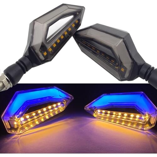 FOR vespa gts 300 cb400 goldwing 1800 g310r z750 Universal Motorcycle Turn Signal Lights Lamp Amber LED clignotant moto led DRL