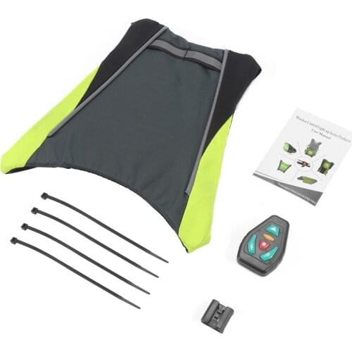 Bicycle Vest Night Hiking Cycling LED Signal Light Indicator Reflective Vest Bike Backpack Safety Turnning Signal Lights Vests