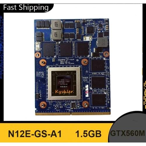 Original GTX 560M GTX560M K000127390 PGRAA LS-7191P 1.5G K000127390 VGA Video Card for TOSHIBA QOSMIO X770 X775 100% Working