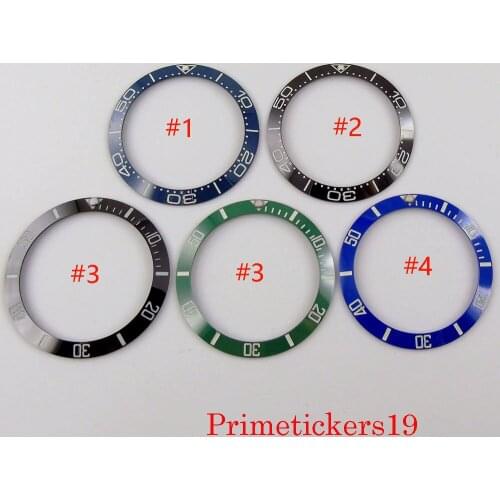 Luminous Marks Ceramic Bezel Ring Insert Fit 40mm Mens Automatic Wristwatch 5 Styles Watch Parts