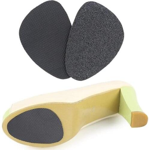 1Pair Self-Adhesive Anti-Slip Pads Shoes Mat High Heel Sole Protector Rubber Cushion Insole Forefoot High Heels Sticker Pads New