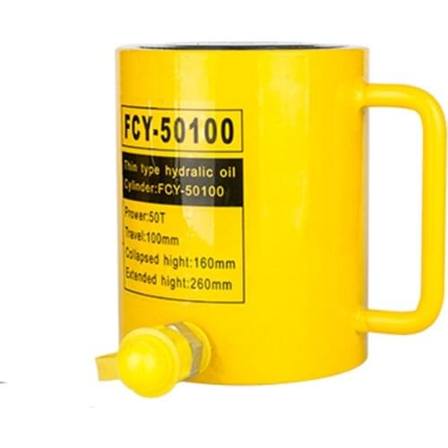 1Piece Long Type Hydraulic Cylinder FCY-50100 Hydraulic Jack with Output of 50T, Stroke of 100mm