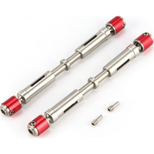 2PCS CVD Metal Universal Drive Shaft Transmission 106-135mm for Axial SCX10 RC4WD D90 RC Crawler Car Part Accessories