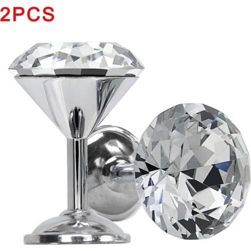 2 PCS Durable Exquisite Shiny Rhinestone Curtain Hook Drapery Tassel Accessories Light Reflective Zinc Alloy Tiebacks Home Decor