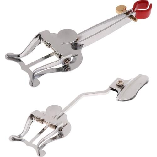 2pcs Trumpet Trombone Music Book Score Songbook Marching Clip Holder Stand Clamp-on Lyre
