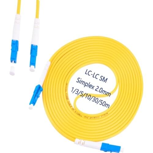 5PCS/bag LC/ UPC-LC/ UPC Simplex mode fiber optic patch cord Cable 2.0mm or 3.0mm FTTH fiber optic jumper cableGood Durability