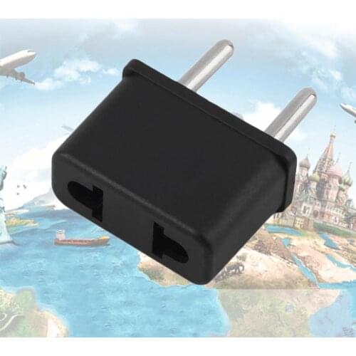 2pcs/lot US To EU Europe 220V Standard AC Power Plug Adapter Outlet Travel Converter
