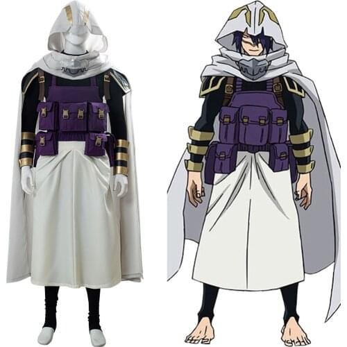 Anime Boku no Hero My Hero Academia Season 4 Tamaki Amajiki Cosplay Costume Cape Full Set
