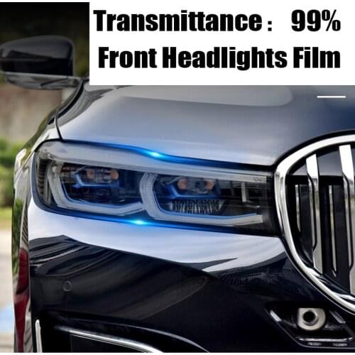 Car Headlights Protective Film Auto Fog Lights Sheet Smoked Black Tint Wrap Transparent TPU Sticker For BMW X1 X3 X5 Accessories