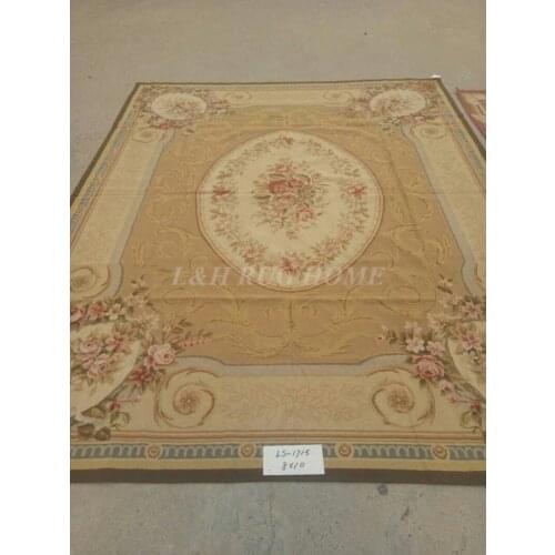 Free shipping 8'X10' antique Hand Stitched needlepoint rugs, handmade wool rugs wholesale prices NEW STORE PROMOTION