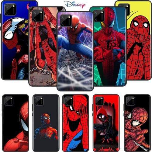Marvel Spider-Man Avengers Super Hero For OPPO Realme 7i 7 6 6S 6i 5S 5i 3i 2 Narzo 10 20 Pro Global TPU Silicone Phone Case