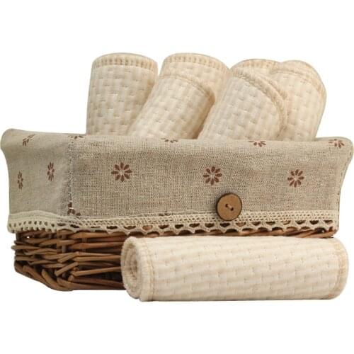 Baby Nappies Cloth Diapers Inserts Washable Reusable Nappy Liners for Newborn Infant Kids High Quality Organic Cotton 10 PCS/Lot