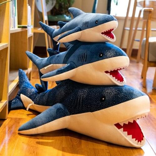 150cm Giant Cute Shark Plush Toy Soft Stuffed Animal For Birthday Gifts Doll Brinquedos Infantil Children Plush Toys BK50WJ