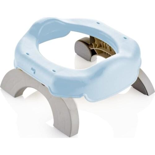 Blue Portable Potty and 3 Pcs Bag Travel Potty Practical Portable Child Baby Toilet Easy Installation Sıçratmaz Quality