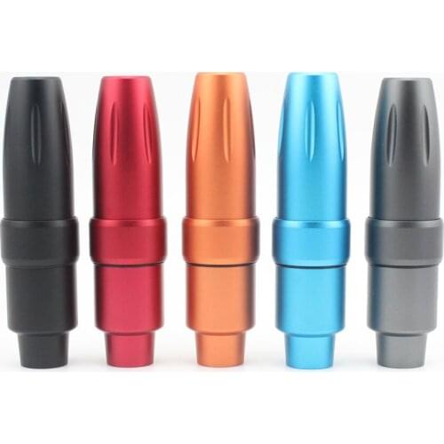 Pro CNC Aluminum Tattoo Pen Machine with Led Light and Brass RCA Outlet 3.5mm Stroke 9000RPM Detachable