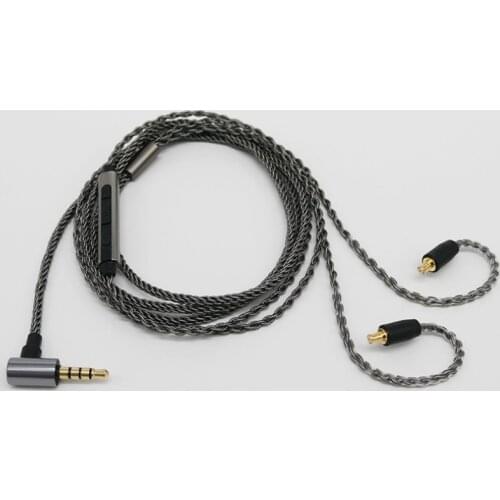 Diy upgrade earphone cable silver plated for A2DC LS50 E40 E50 E70