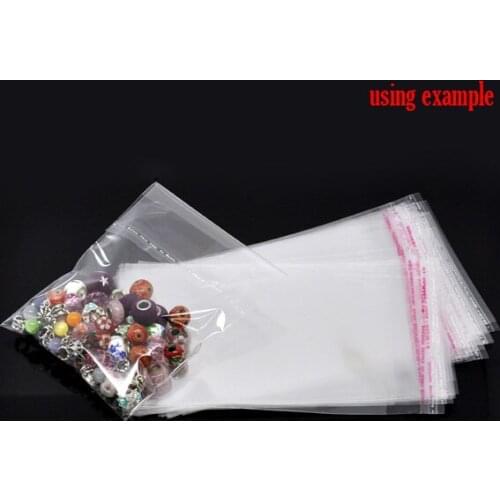 Clear Self Adhesive Seal Plastic Bags 16x10cm, sold per packet of 30 new
