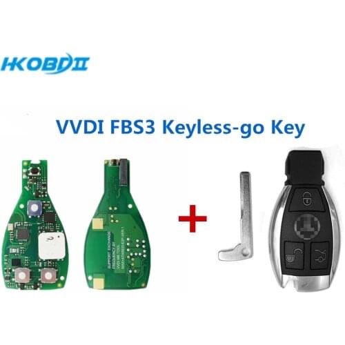 HKOBDII Xhorse VVDI FBS3 BGA Keyless Go Smart Key Full Remote 315/433MHZ for MB W204 W207 W212 W164 W166 W221