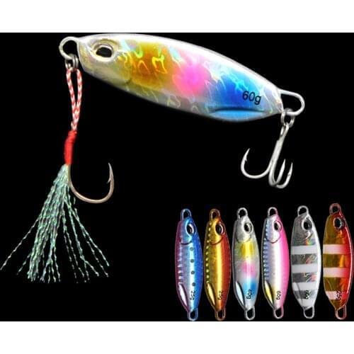 Drag Metal Cast Jig Spoon 10g 15g 20g 25g 30g 40g Shore Casting Jigging Lead Fish Sea Bass Fishing Lure Artificial Bait Tackle