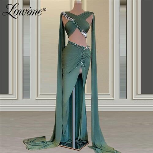 Cut-out Sexy Evening Dresses Vestidos De Fiesta 2021 Celebrity Party Dress Long Prom Dresses Dubai African Women Evening Wear