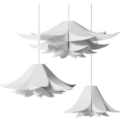 Modern Nordic DIY Ball Novelty Puzzles White Pendant Light Colorful PVC PP Pendant Lamp Dia.25cm/30cm/40cm E27 110-240V H-04