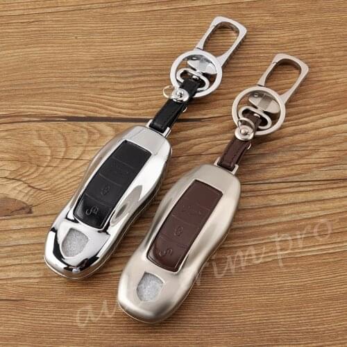 Key Bag Fob Case Shell Cover Fit For Porsche Macan Panamera Cayman Boxster 911 918 981 970 Accessories