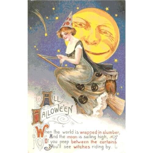 2021 Top Manufacturer Craft Magic Girl Hand Embroidery Patterns Free with 100% Cotton Flosses & Free Shipping for Wall Decor