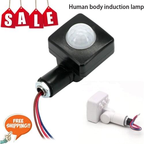 Mini Human Body Infrared Sensor Ultra-thin Infrared Body Sensor Switch LED Flood Light PIR Motion Sensor Adjustable Smart Switch