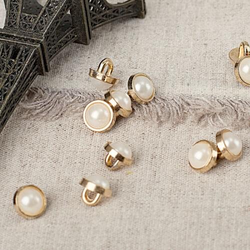 High quality fashion metal button shirt cardigan decorative buttons wholesale pearl buttons