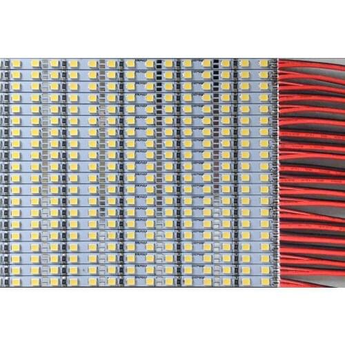 100pcs* 50cm 4mm Super Bright Hard Rigid Bar Light DC12V 36leds 60leds 0.5m/pcs SMD 2835 Aluminum Alloy Led Strip Light White