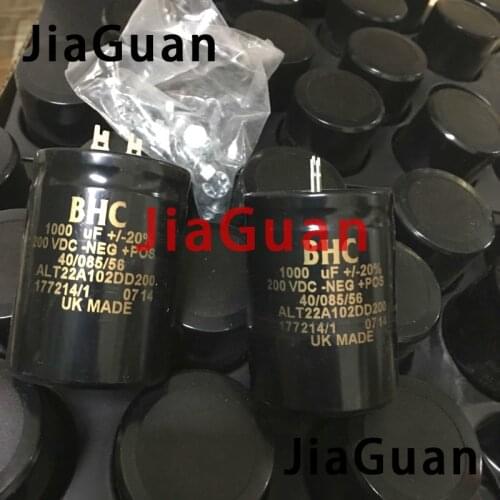 2PCS NEW RIFA BHC 1000UF/200V 40x55MM ALT22A 200V1000UF amplifier filter electrolytic capacitor 200V 1000UF UK