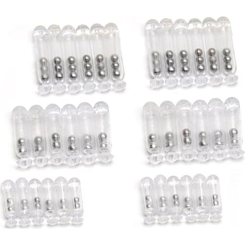 20PCS Plastic Rattles Fly Tying Sound Rattles Saltwater Fishing Lure Building Material Size 1# 2# 3