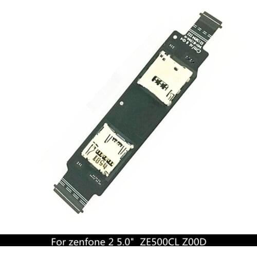 5.0 inch For ASUS ZenFone 2 ZE500CL Z00D SIM Card Reader Holder Connector Slot Flex Cable Replacement Part
