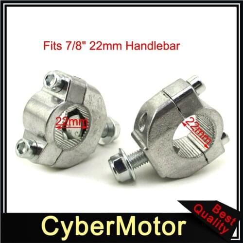 7/8'' 22mm Handlebar Bar Risers Mount Bracket Clamp Taper For 2 Stroke 47cc 49cc Mini Moto Dirt Bike Motorcycle