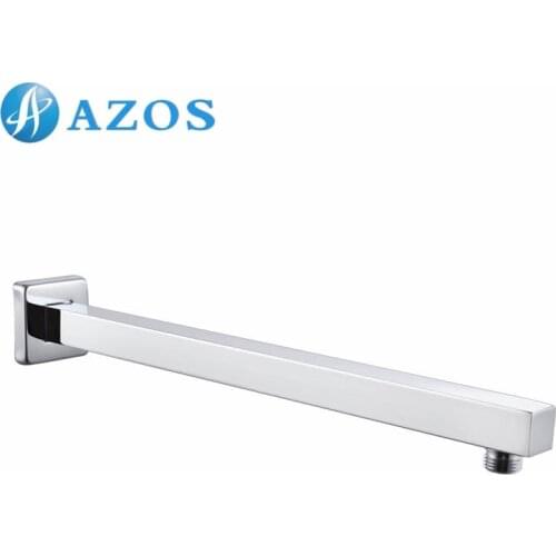 Bathroom Accessories Replacement 16-Inch Shower Arm Flange Polished Chrome/ Brushed Nickel 2 Color SA008